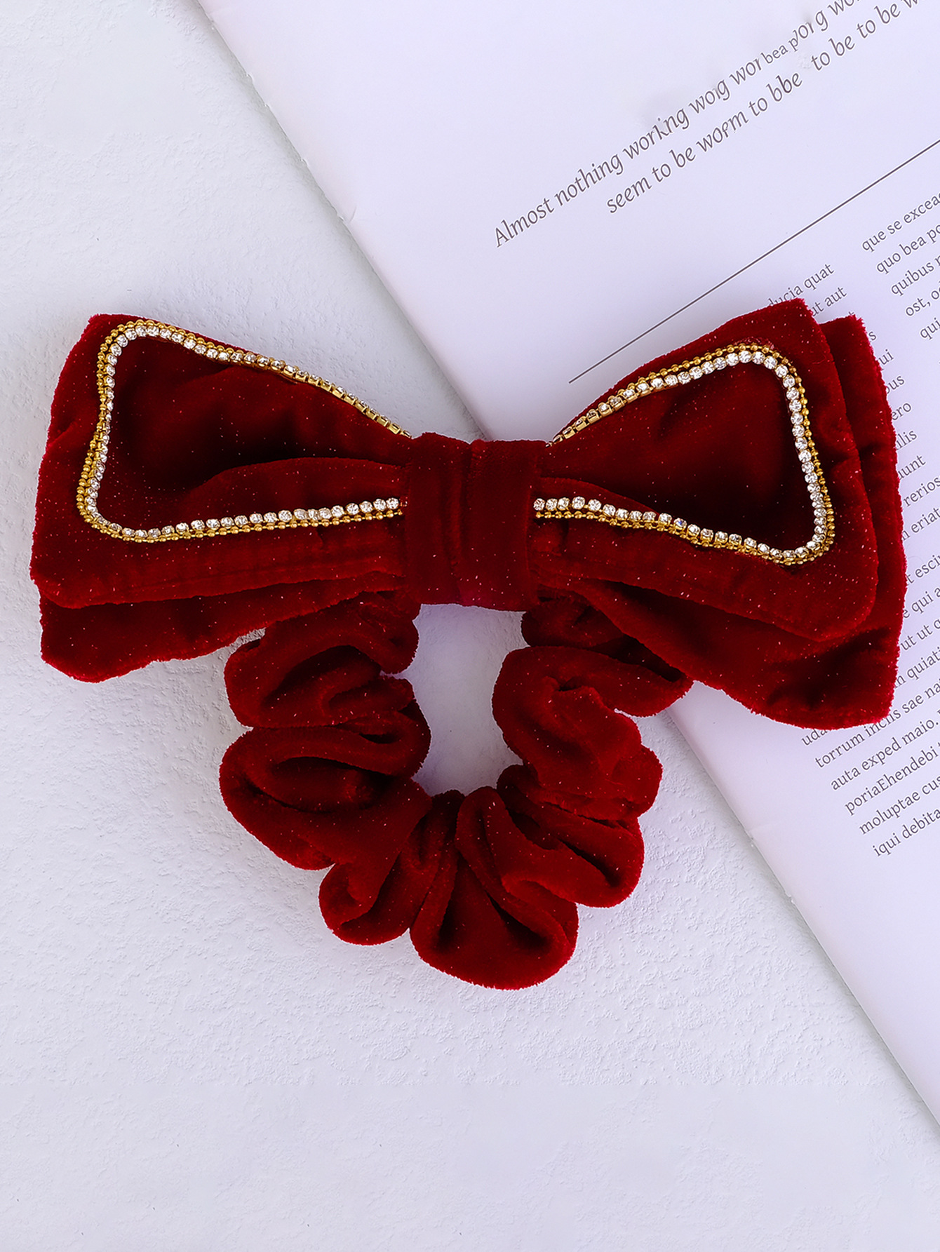 Elegant Streetwear Bow Knot Flannel Hair Clip display picture 9