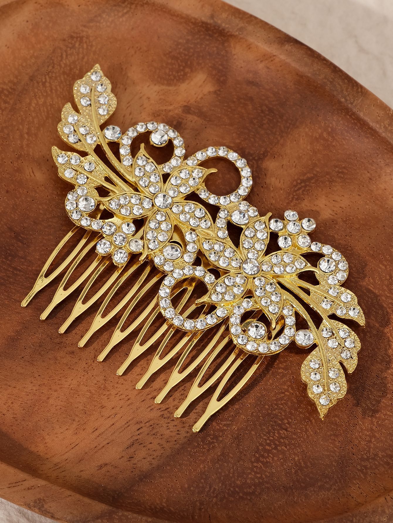 Elegant Lady Flower Alloy Insert Comb display picture 2