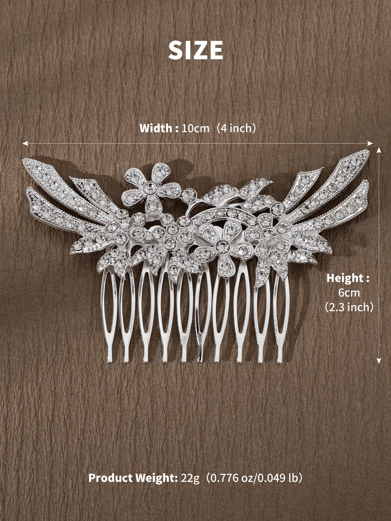 Elegant Lady Flower Alloy Insert Comb display picture 5