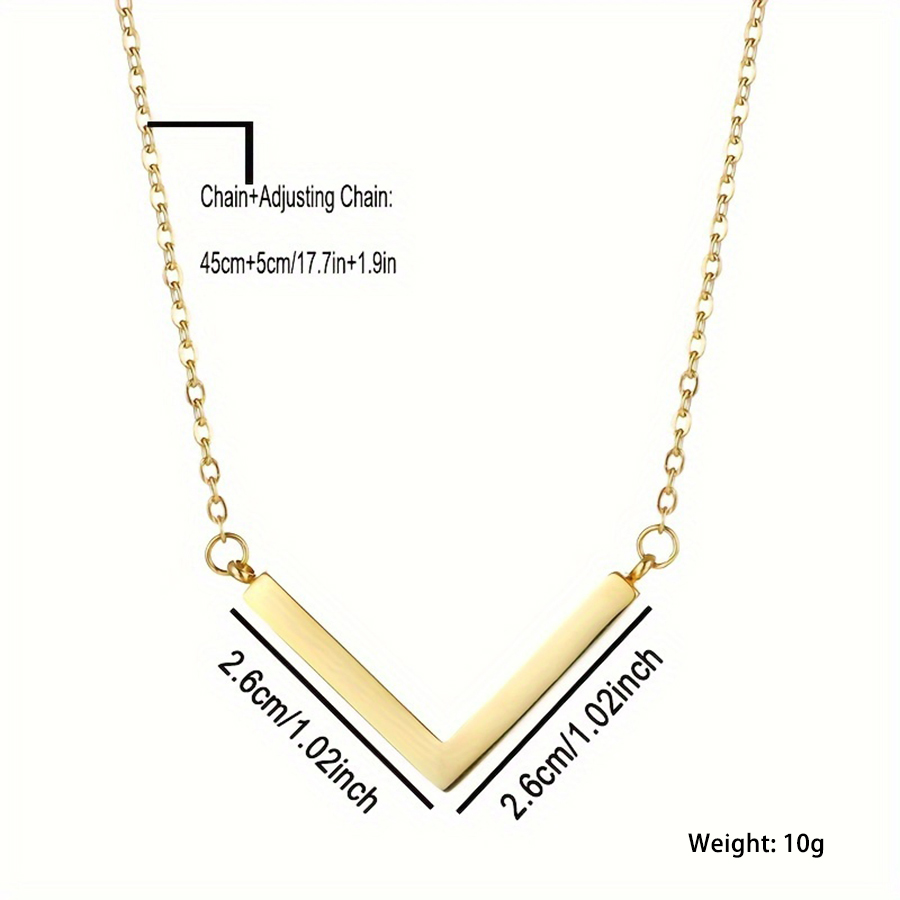 Wholesale Simple Style Korean Style Letter Stainless Steel Plating 18k Gold Plated Necklace display picture 1