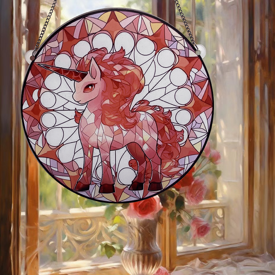 Cartoon Style Cute Unicorn Arylic Pendant Wall Art display picture 1