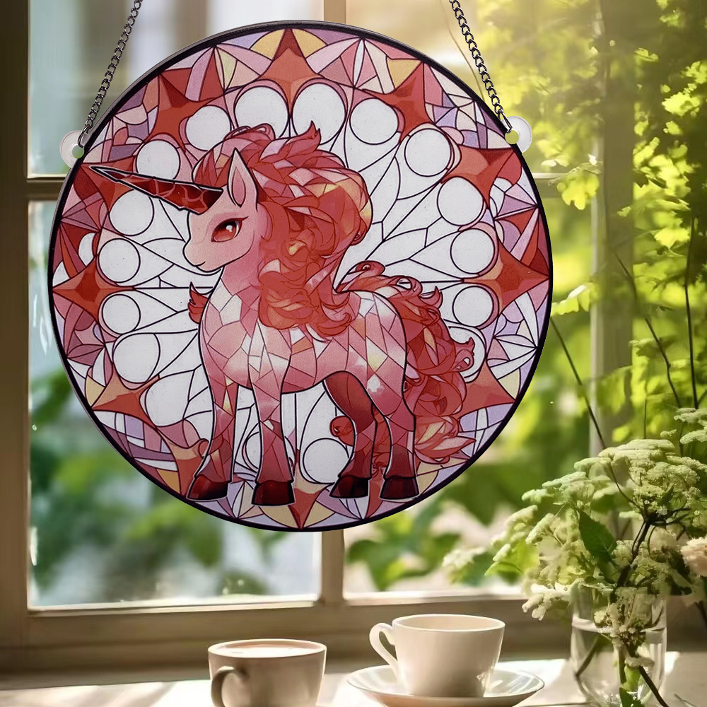 Cartoon Style Cute Unicorn Arylic Pendant Wall Art display picture 3