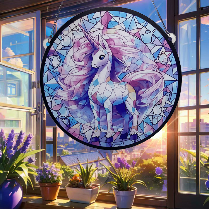 Cartoon Style Cute Unicorn Arylic Pendant Wall Art display picture 6