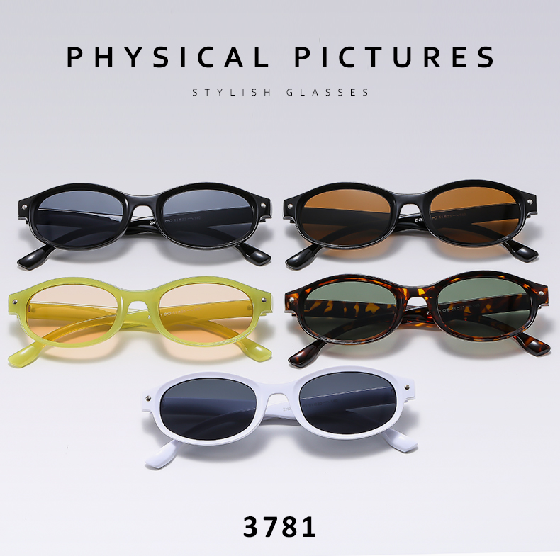 Simple Style Classic Style Commute Color Block Ac Oval Frame Full Frame Women's Sunglasses display picture 1