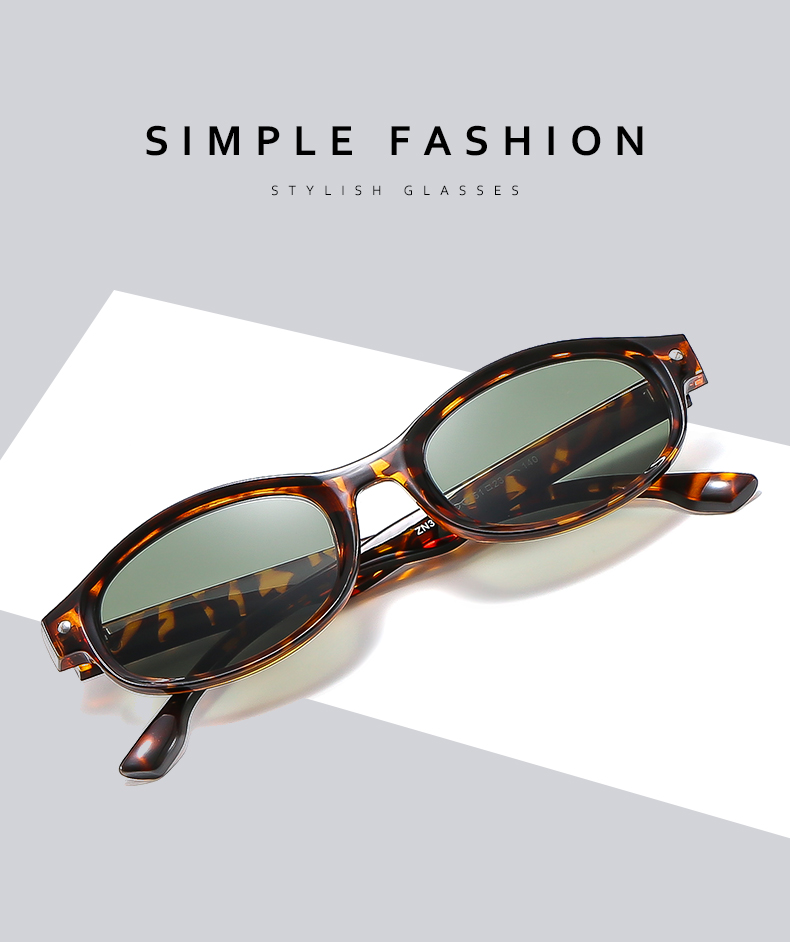 Einfacher Stil Klassischer Stil Pendeln Farbblock Ac Ovaler Rahmen Vollbild Sonnenbrille Der Frauen display picture 9