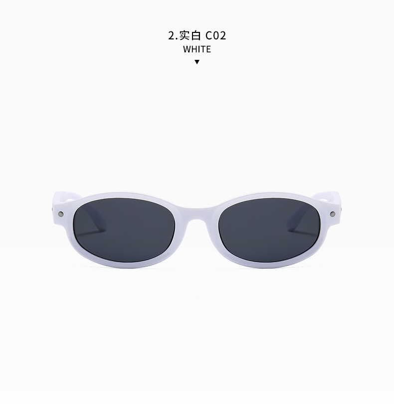 Simple Style Classic Style Commute Color Block Ac Oval Frame Full Frame Women's Sunglasses display picture 11