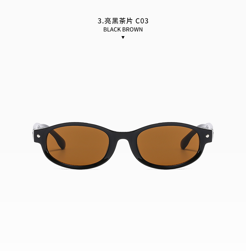 Simple Style Classic Style Commute Color Block Ac Oval Frame Full Frame Women's Sunglasses display picture 16