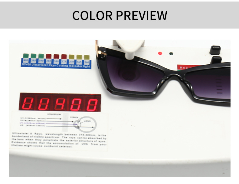 Modern Style Color Block Ac Special-Shaped Mirror Patchwork Full Frame Women's Sunglasses display picture 5