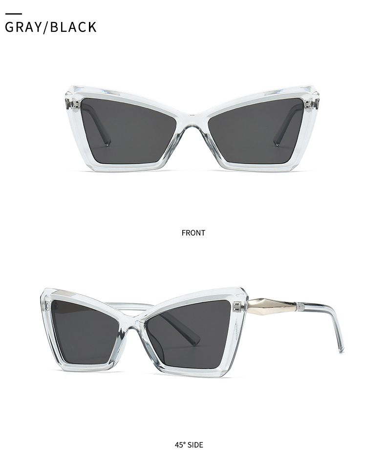 Modern Style Color Block Ac Special-Shaped Mirror Patchwork Full Frame Women's Sunglasses display picture 17