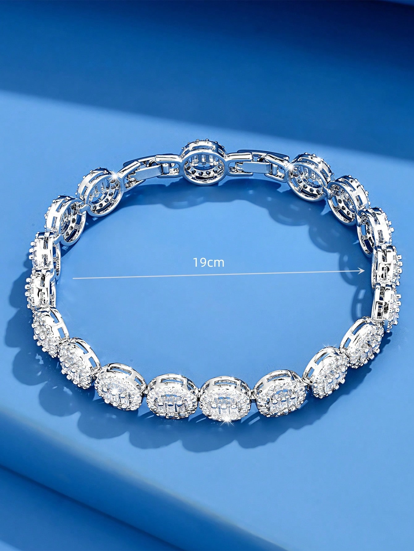 Elegant Glam Solid Color Brass White Gold Plated Zircon Bracelets In Bulk display picture 4