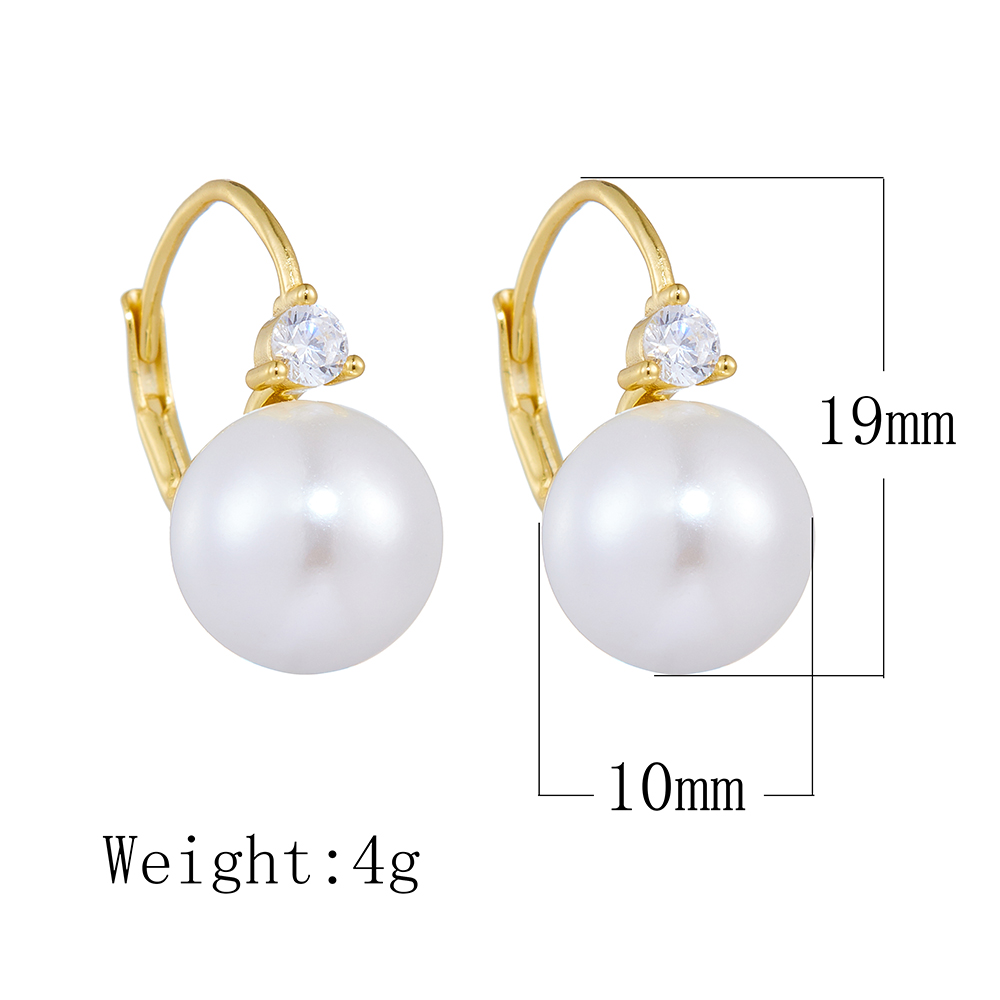 1 Pair Simple Style Commute Color Block Plating Inlay Sterling Silver Pearl 14k Gold Plated Rhodium Plated Drop Earrings display picture 9