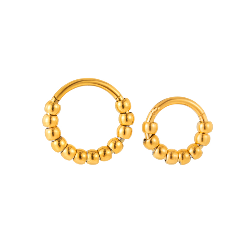 1 Piece Nose Rings & Studs Simple Style Classic Style Circle 316 Stainless Steel  Plating display picture 13