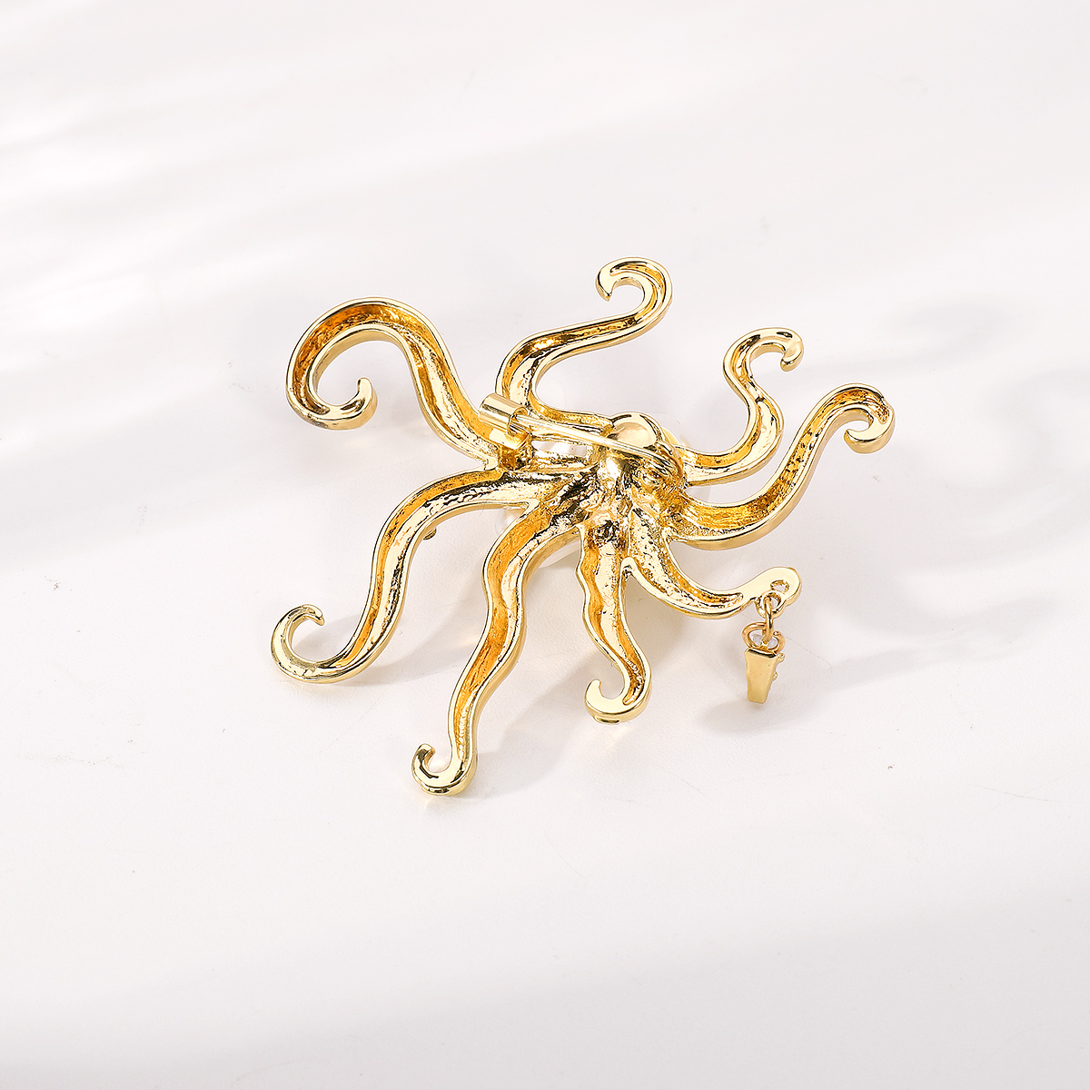 Simple Style Commute Octopus Alloy Inlay Pearl Women's Brooches display picture 5