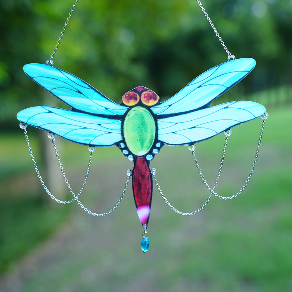 Cute Dragonfly Arylic Plastic Pendant Wall Art display picture 2