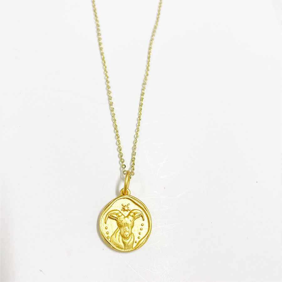 Simple Style Constellation Copper 14k Gold Plated Pendant Necklace In Bulk display picture 3