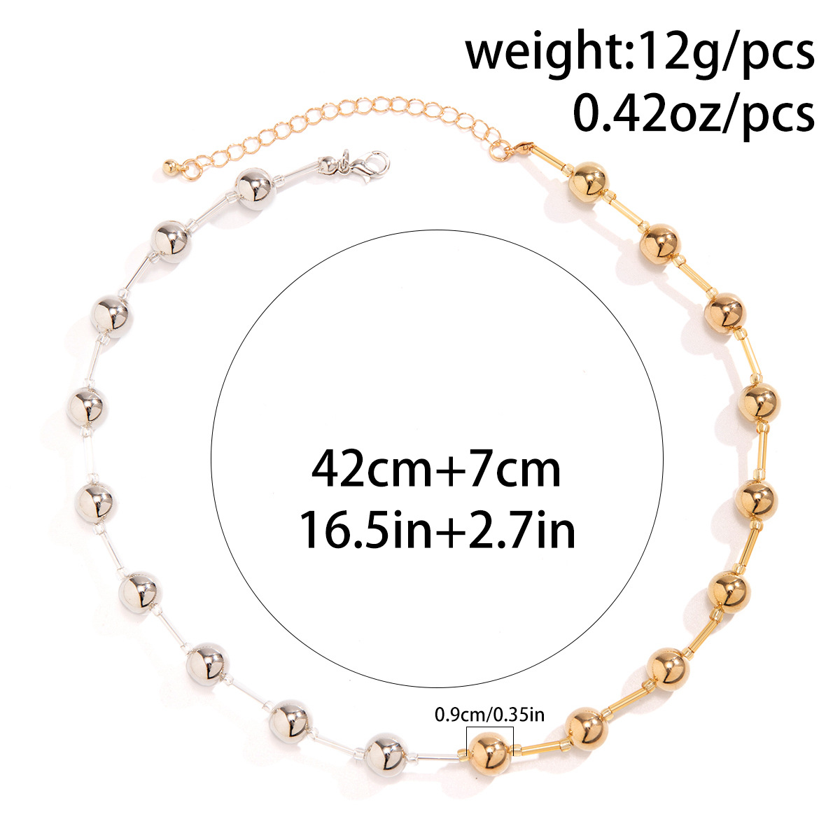 Simple Style Classic Style Solid Color Alloy Women's Necklace display picture 3