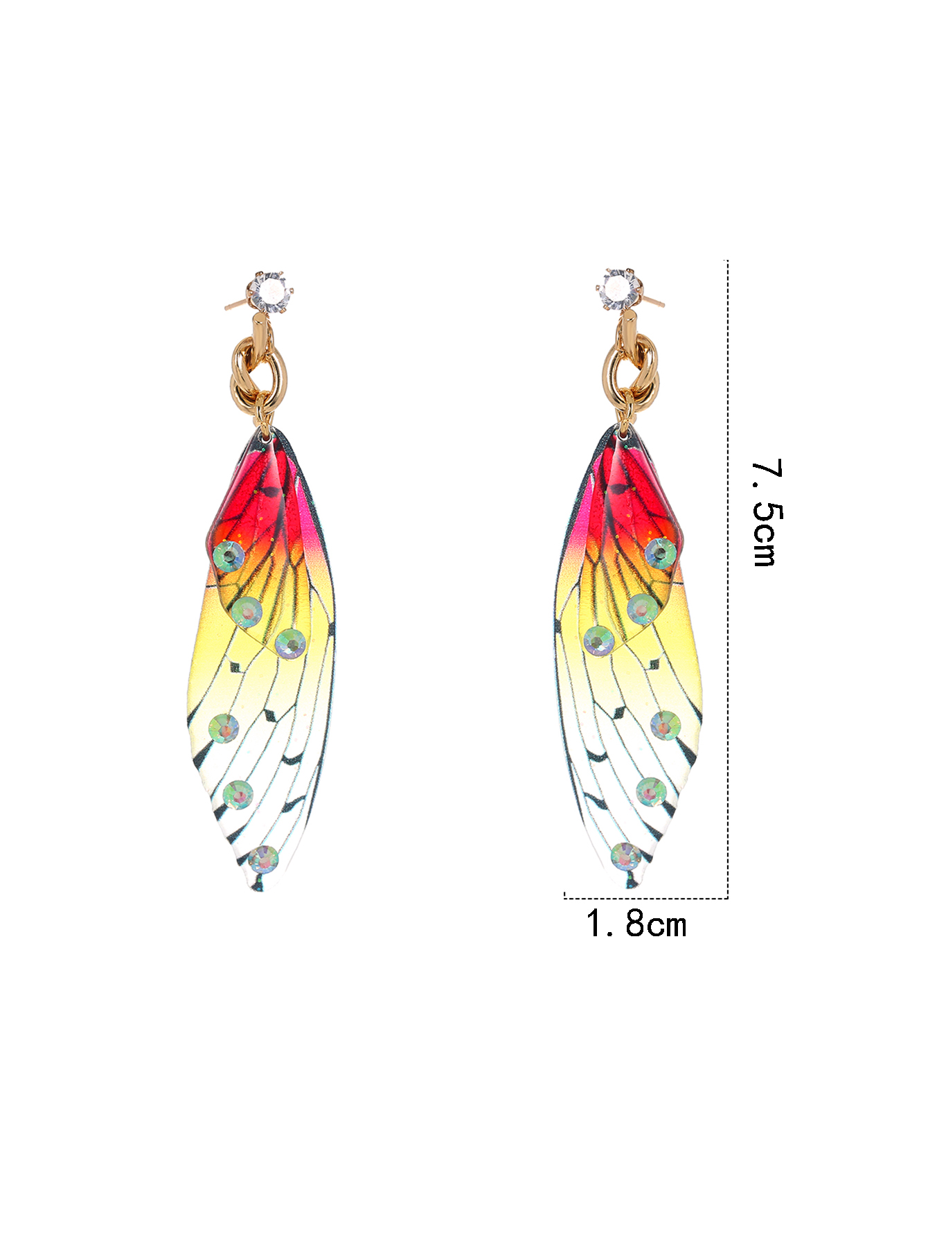 1 Pair Cute Sweet Butterfly Synthetic Resin Drop Earrings display picture 6