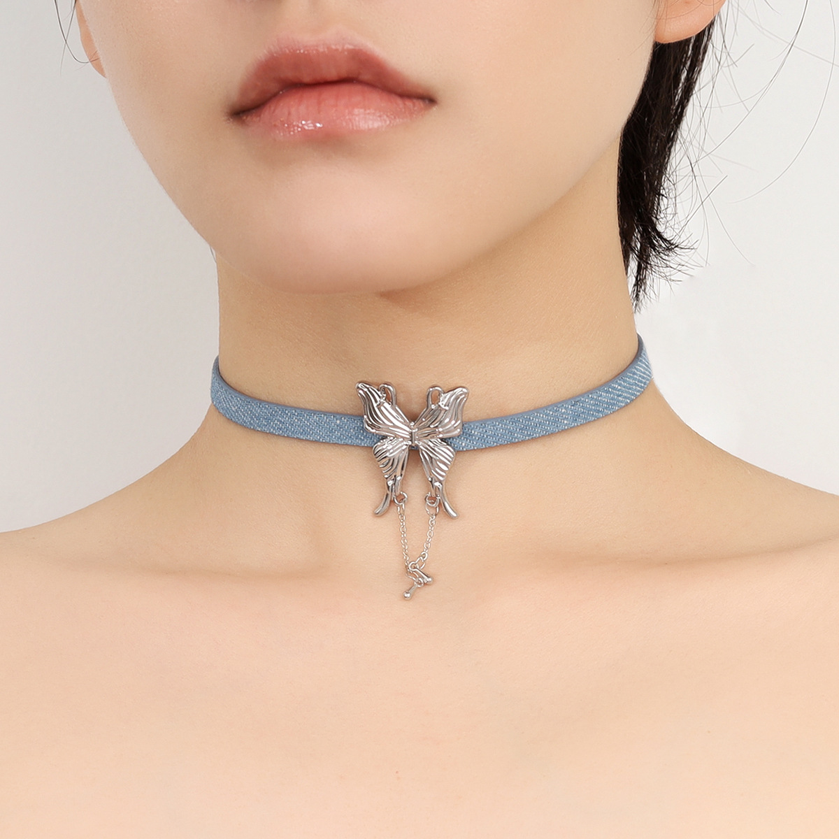 Simple Style Commute Flower Alloy Patchwork Women's Choker display picture 3