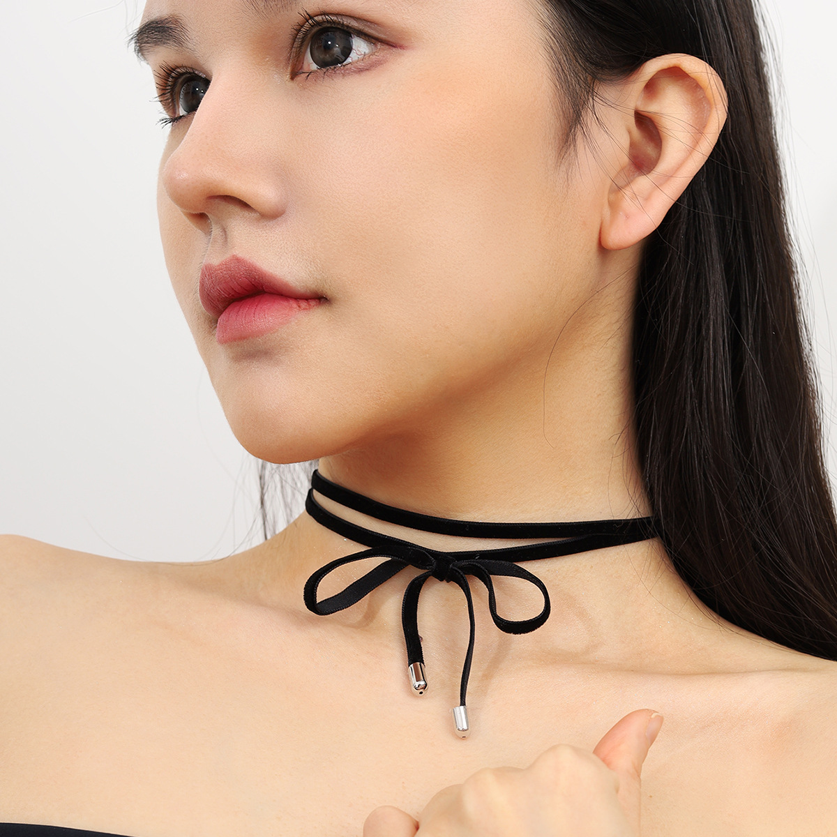 Modern Style Streetwear Bow Knot Pu Leather Women's Choker display picture 5