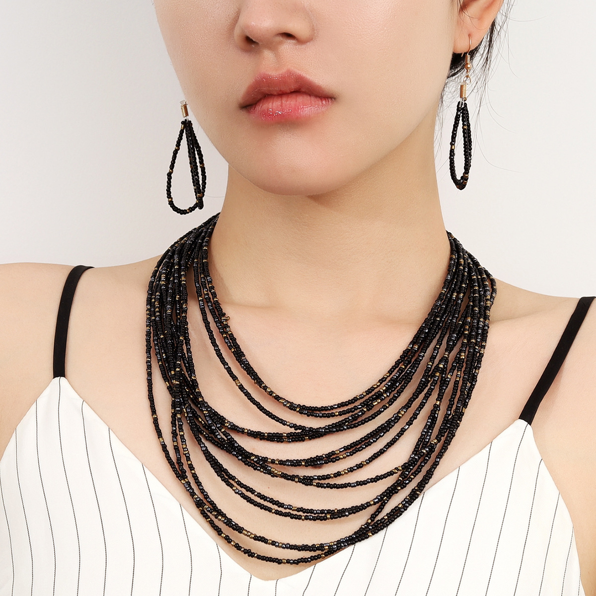 Ethnic Style Streetwear Colorful Alloy Women's Earrings Necklace display picture 5