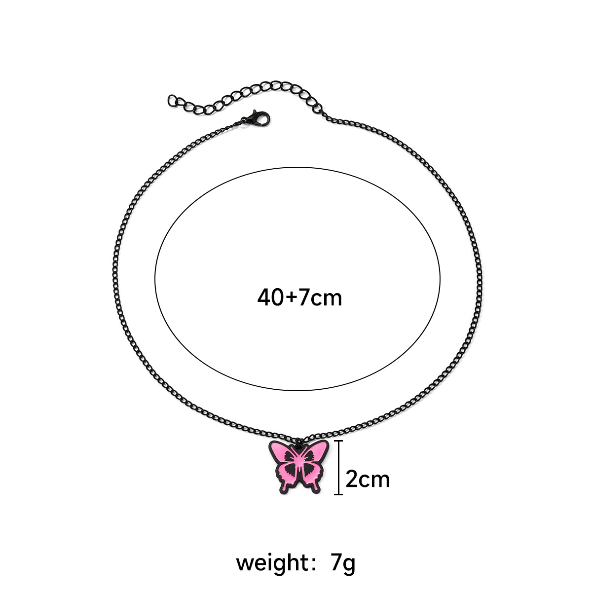 Basic Modern Style Butterfly Alloy Plating Women's Pendant Necklace display picture 4