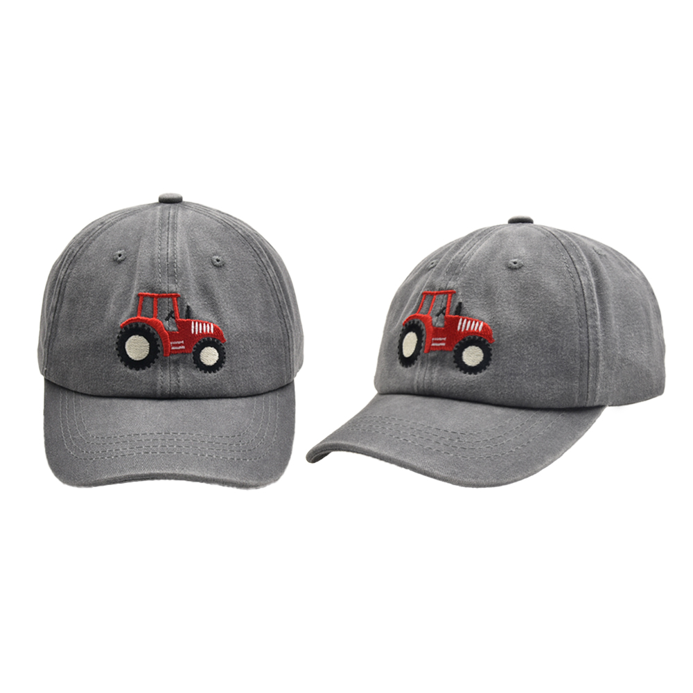 Children Unisex Casual Car Embroidery Curved Eaves Baseball Cap display picture 9