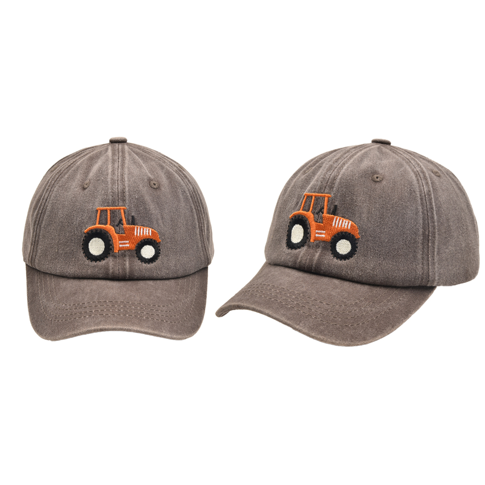 Children Unisex Casual Car Embroidery Curved Eaves Baseball Cap display picture 12