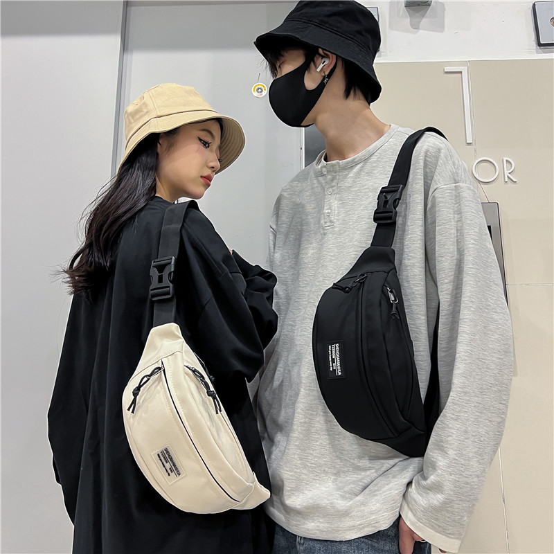 Unisex Preppy Style Streetwear Sports Solid Color Nylon Waist Bags display picture 4