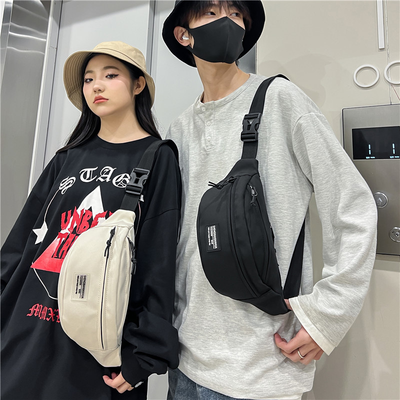 Unisex Preppy Style Streetwear Sports Solid Color Nylon Waist Bags display picture 13