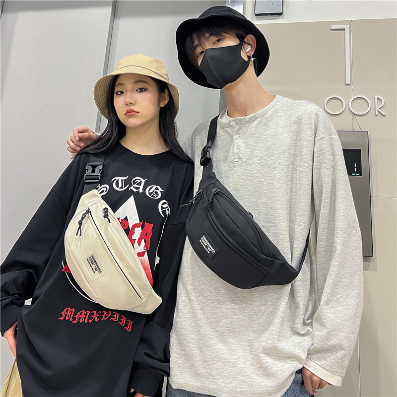 Unisex Preppy Style Streetwear Sports Solid Color Nylon Waist Bags display picture 9