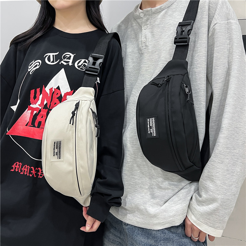 Unisex Preppy Style Streetwear Sports Solid Color Nylon Waist Bags display picture 10