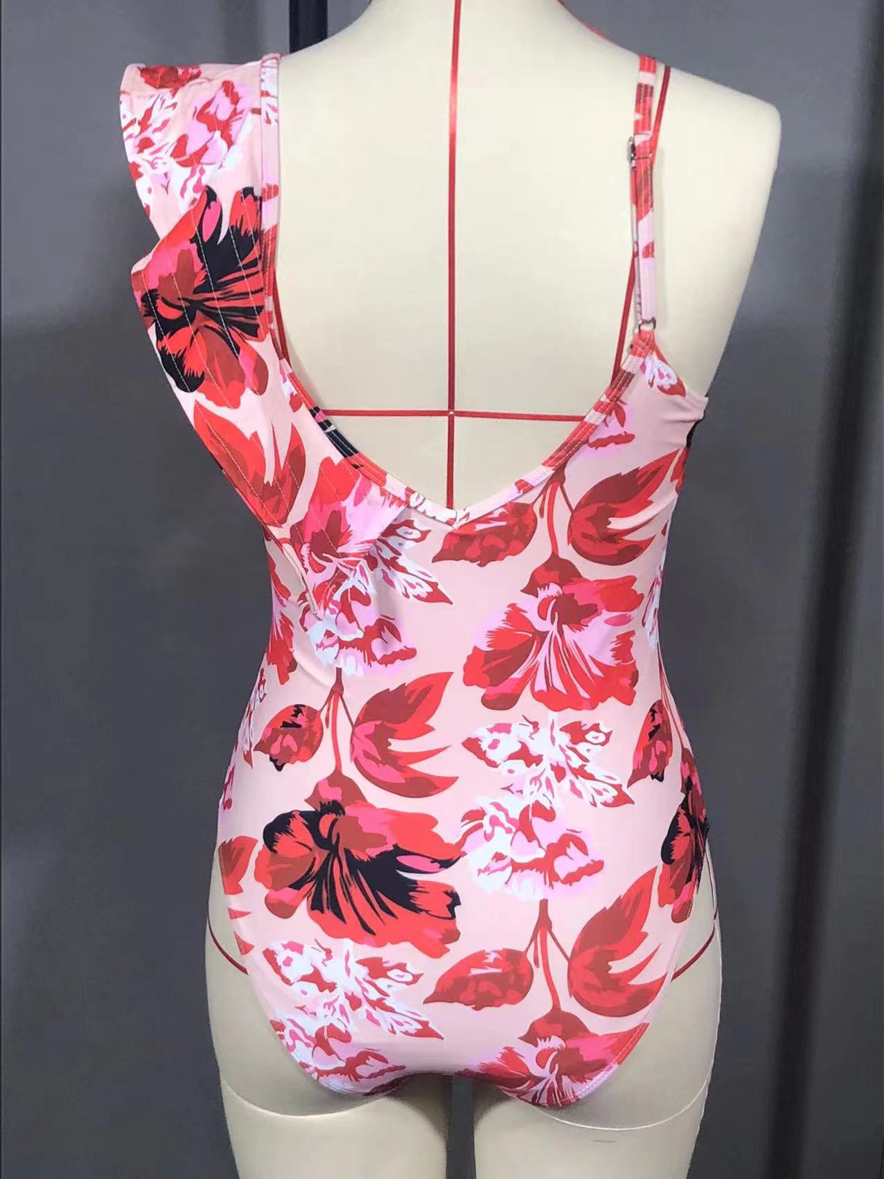 Women's Sexy Flower Printing 2 Pieces Set One Piece Swimwear display picture 5