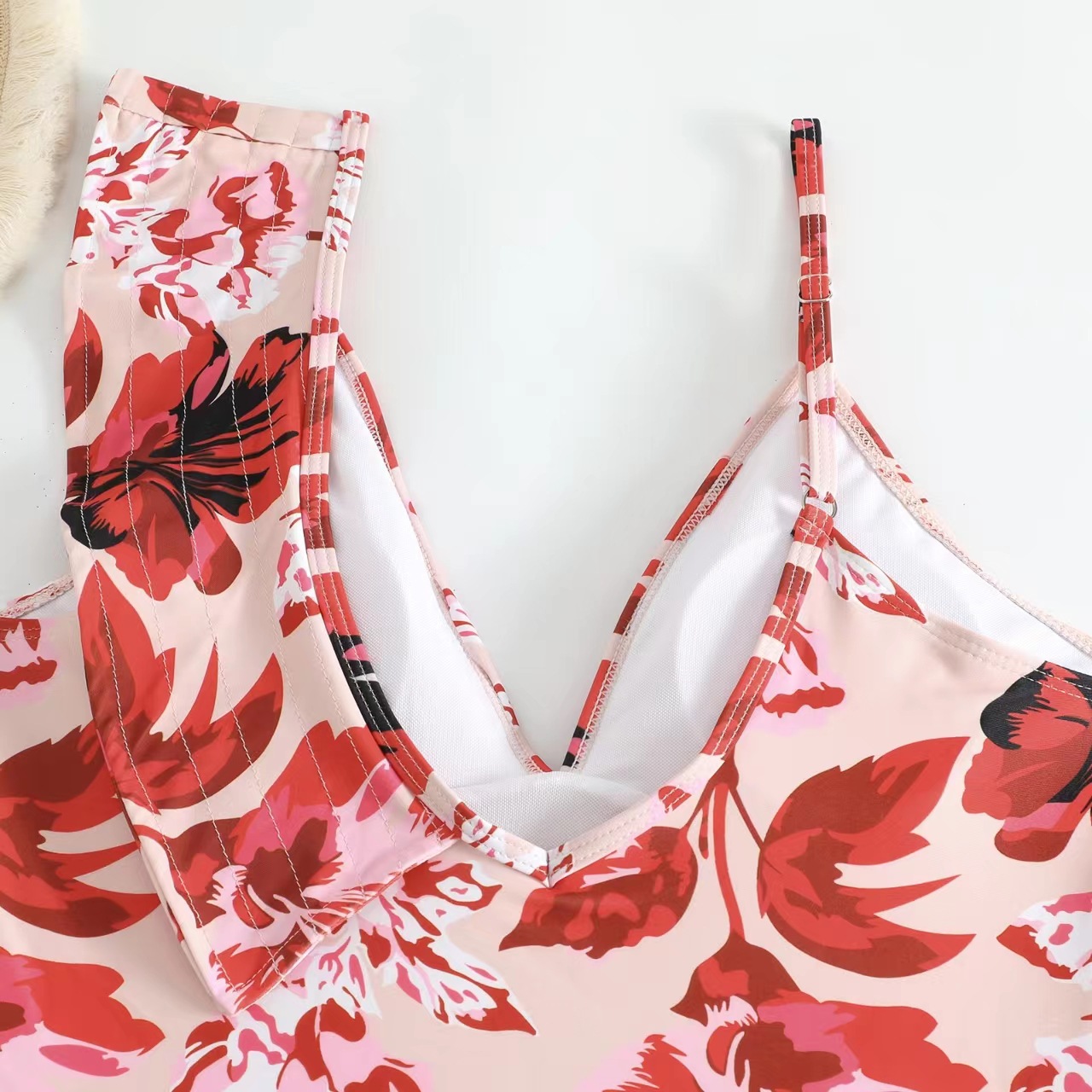 Women's Sexy Flower Printing 2 Pieces Set One Piece Swimwear display picture 8