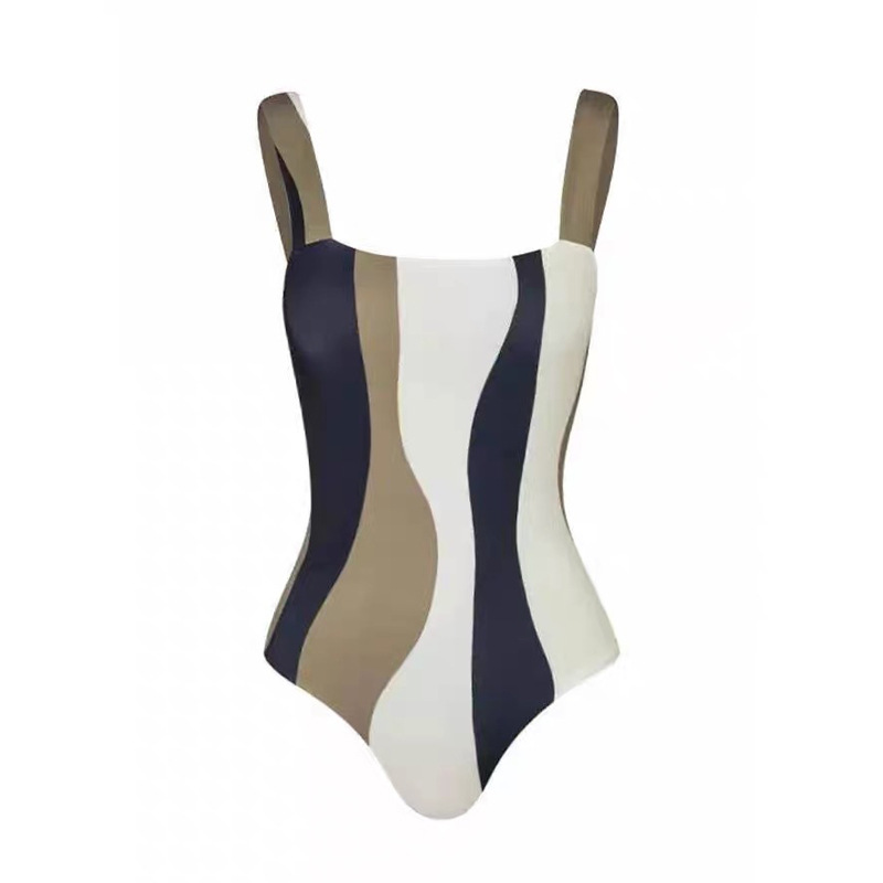 Women's Sexy Color Block 2 Pieces Set One Piece Swimwear display picture 6