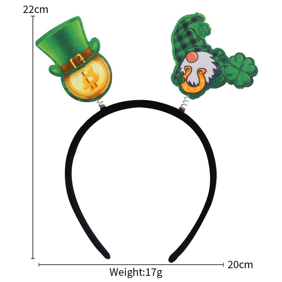 St. Patrick Ethnic Style Letter Plastic Party Carnival Festival Headband display picture 3