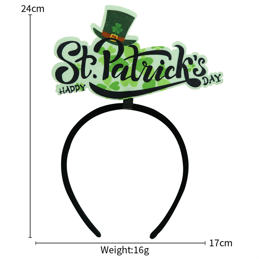 St. Patrick Ethnic Style Letter Plastic Party Carnival Festival Headband display picture 6