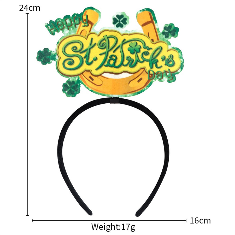 St. Patrick Ethnic Style Letter Plastic Party Carnival Festival Headband display picture 8