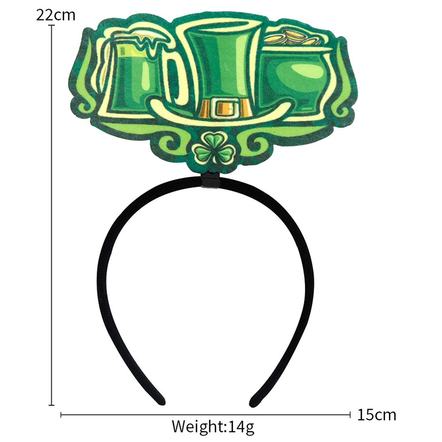 St. Patrick Ethnic Style Letter Plastic Party Carnival Festival Headband display picture 11
