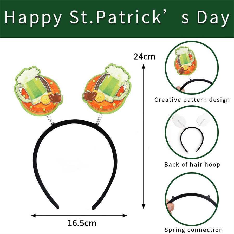 St. Patrick Ethnic Style Letter Plastic Party Carnival Festival Headband display picture 7