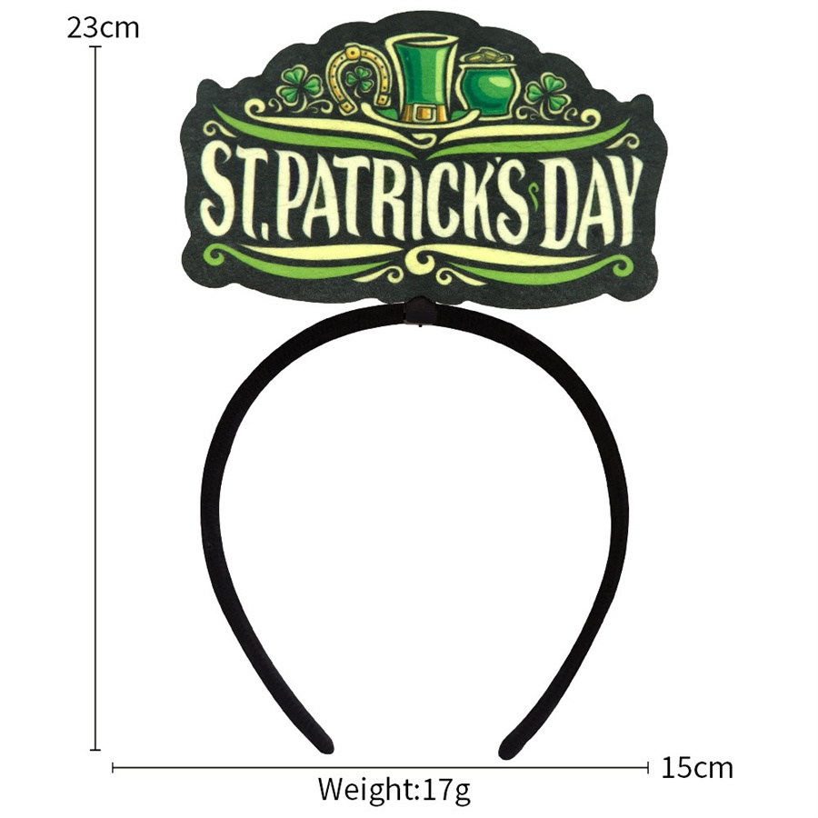 St. Patrick Ethnic Style Letter Plastic Party Carnival Festival Headband display picture 12