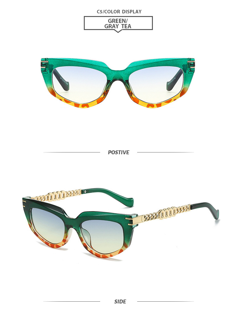 Basic Simple Style Color Block Pc Cat Eye Full Frame Women's Sunglasses display picture 11