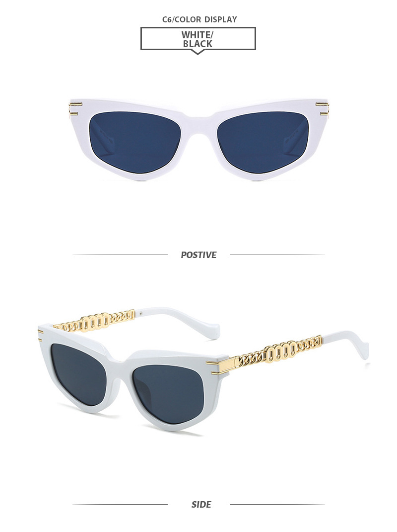 Basic Simple Style Color Block Pc Cat Eye Full Frame Women's Sunglasses display picture 12