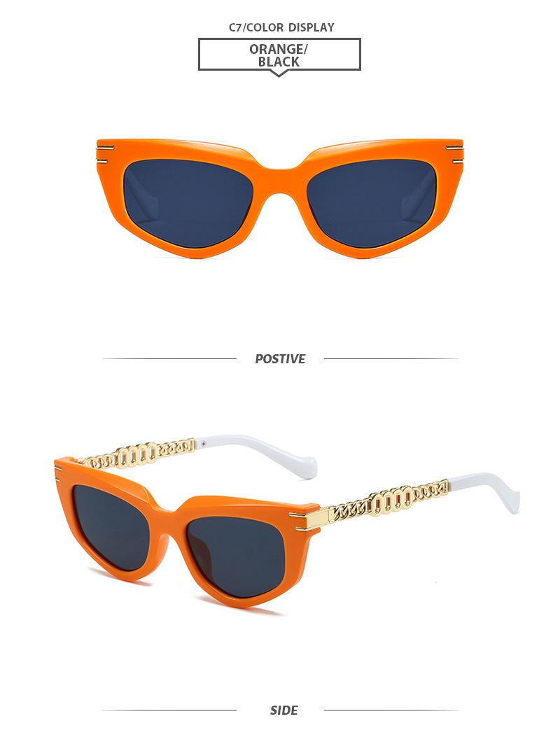 Basic Simple Style Color Block Pc Cat Eye Full Frame Women's Sunglasses display picture 13