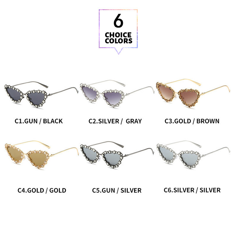 Casual Color Block Ac Cat Eye Full Frame Women's Sunglasses display picture 7