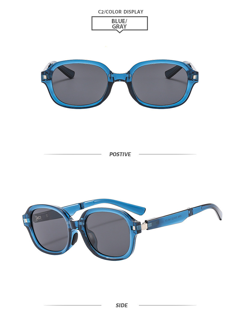 Simple Style Color Block Tac Oval Frame Full Frame Women's Sunglasses display picture 8