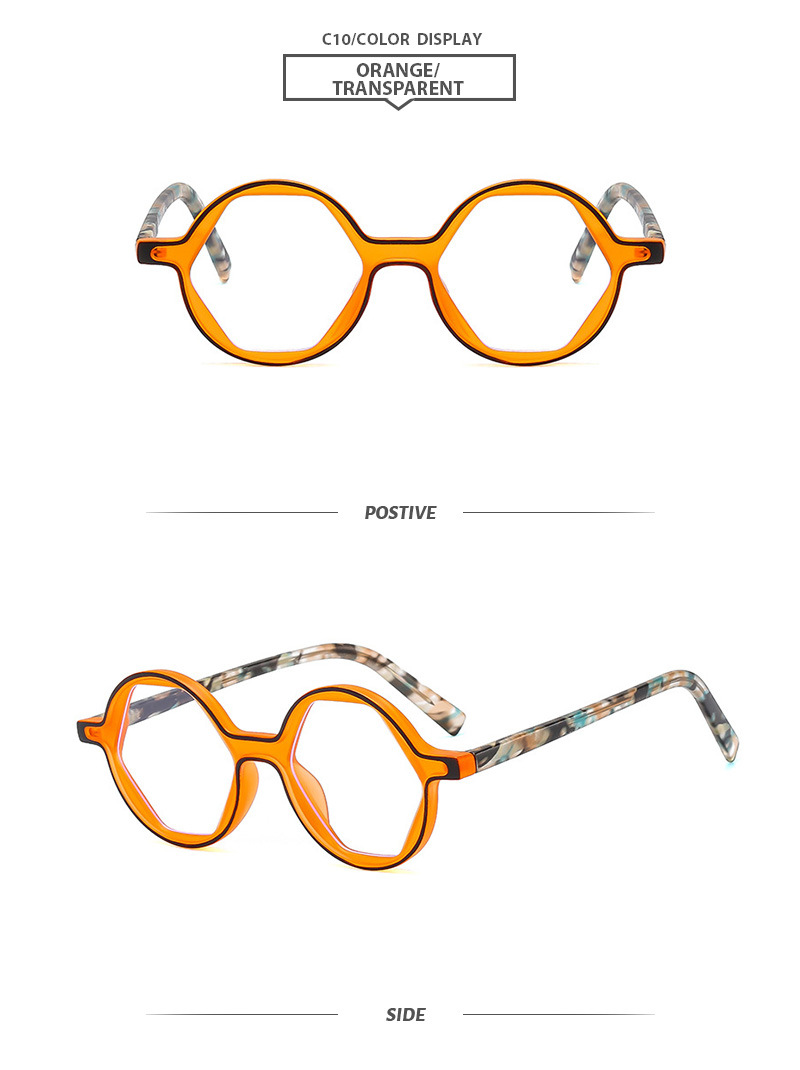 Einfacher Stil Farbblock Pc Runder Rahmen Vollbild Sonnenbrille Der Frauen display picture 15