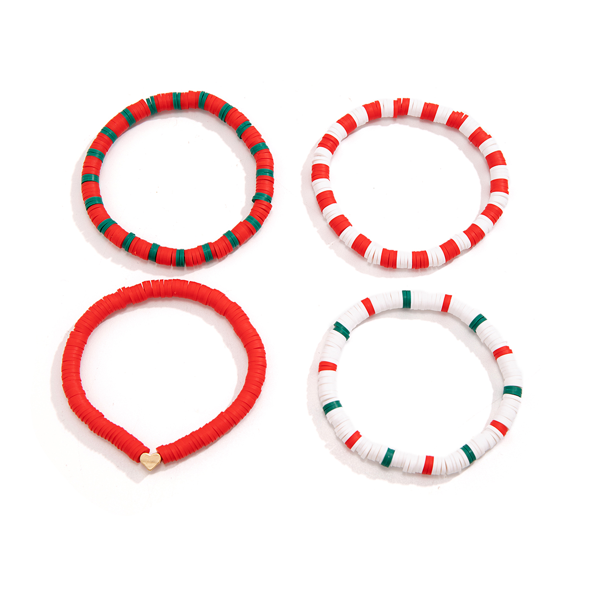 Simple Style Classic Style Round Heart Shape Alloy Soft Clay Wholesale Bracelets display picture 4