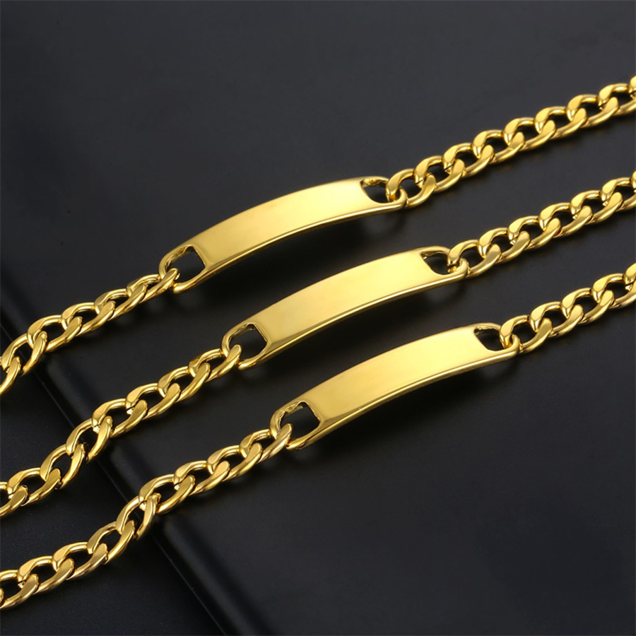 Basic Simple Style Solid Color Rectangle Stainless Steel Plating 18k Gold Plated Unisex Bracelets display picture 7