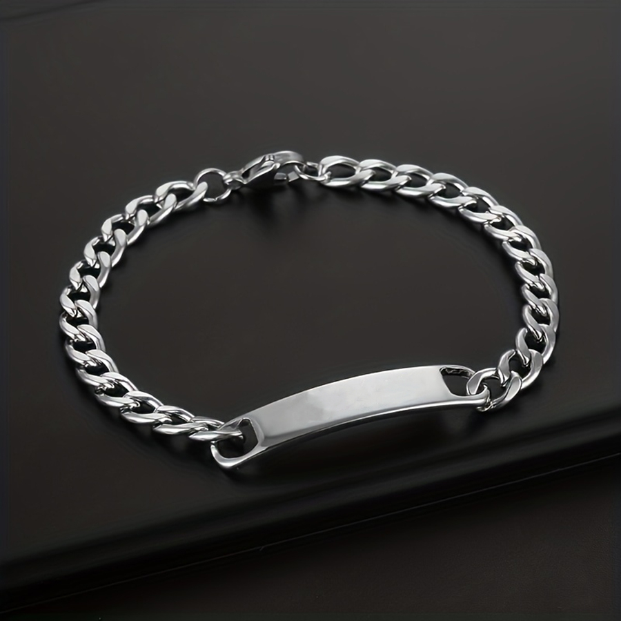 Basic Simple Style Solid Color Rectangle Stainless Steel Plating 18k Gold Plated Unisex Bracelets display picture 10