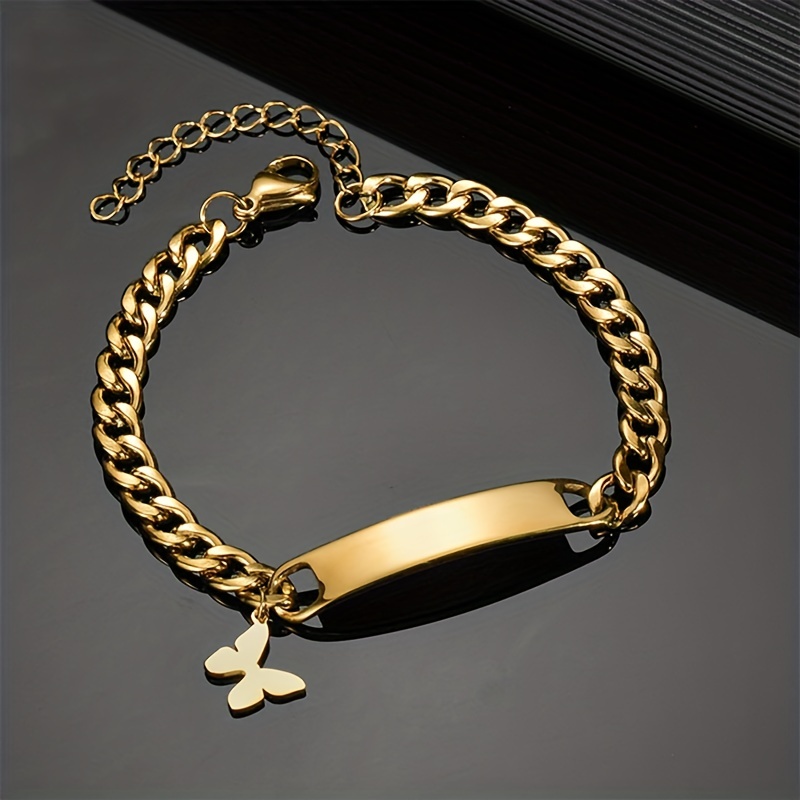 Stainless Steel Simple Style Star Crown Butterfly Bracelets display picture 4